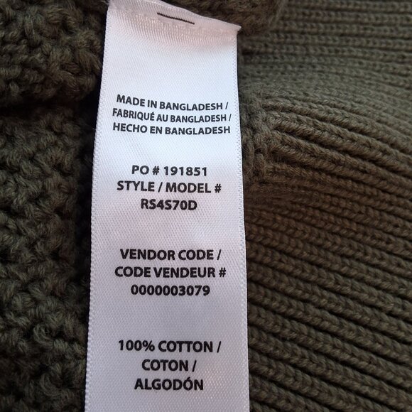 Splendid Open-Knit Crocheted Sleeveless Top Womens M Olive Green Preppy Boho - Picture 6 of 7